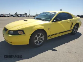2002 Ford Mustang Standard with VIN 1FAFP40492F222297, listed as a Copart auction lot 61546185 with 176,571 mi miles and Salvage title. Bid and sale history available at DreamBid. Image 1.
