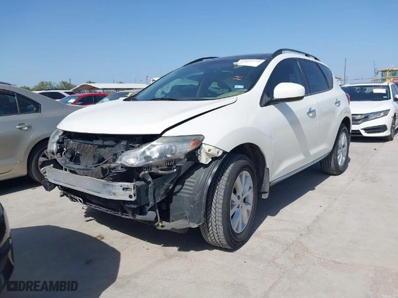 2012 Nissan Murano S with VIN JN8AZ1MU7CW116198, listed as a IAAI auction lot 41823282 with 128,723 mi miles. Bid and sale history available at carsss.com. Image 2.