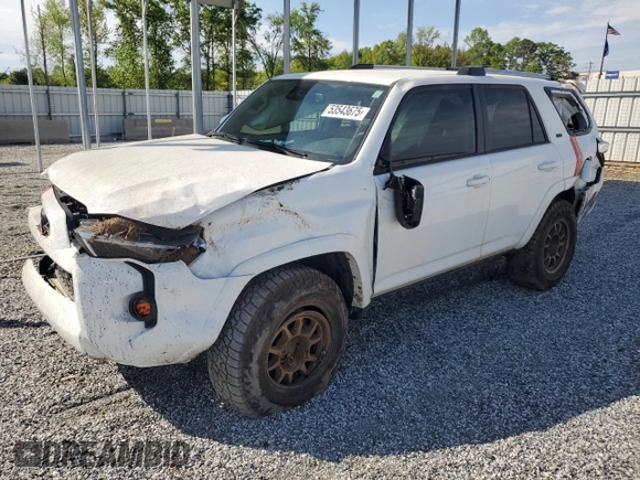 2022 Toyota 4Runner SR5 with VIN JTEMU5JR0N6009135, listed as a Copart auction lot 53543675 with 35,780 mi miles and Salvage title. Bid and sale history available at DreamBid. Image 1.