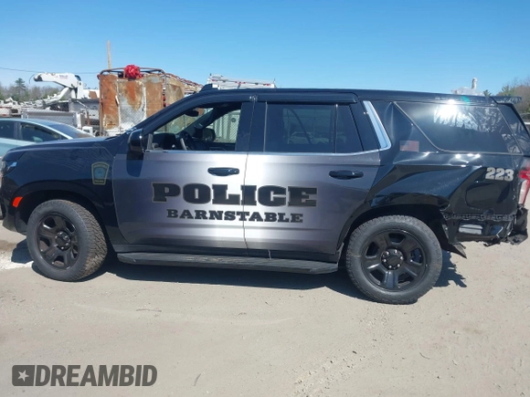 2023 Chevrolet Tahoe Commercial with VIN 1GNSKLED3PR430313, listed as a IAAI auction lot 42061257 with 22,824 mi miles and . Bid and sale history available at DreamBid. Image 14.