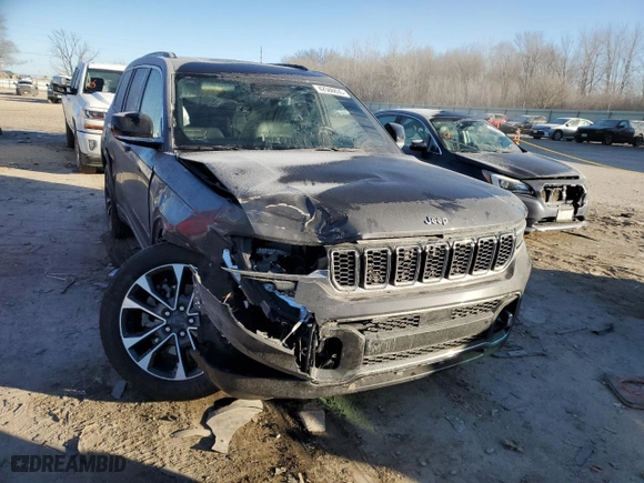 2021 Jeep Grand Cherokee L Overland with VIN 1C4RJKDG3M8180573, listed as a Copart auction lot 42588835 with 78,596 mi miles and Salvage Title. Bid and sale history available at carsss.com. Image 5.