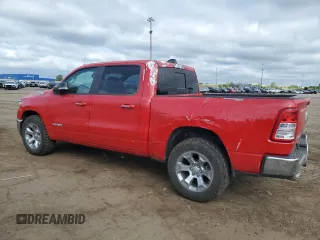 2020 Ram 1500 Big Horn with VIN 1C6SRFFT2LN126099, listed as a Copart auction lot 57753095 with 21,419 mi miles and Salvage title. Bid and sale history available at DreamBid. Image 2.