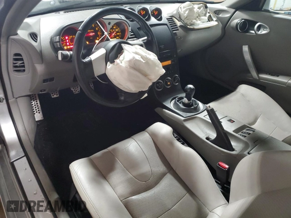 2005 Nissan 350Z Enthusiast with VIN JN1AZ34D25M608789, listed as a Copart auction lot 51448935 with 68,364 mi miles and Salvage Title. Bid and sale history available at carsss.com. Image 8.