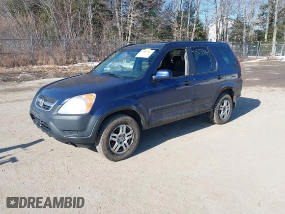 2002 Honda CR-V EX with VIN JHLRD78852C084643, listed as a IAAI auction lot 41803316 with 204,513 mi miles. Bid and sale history available at carsss.com. Image 2.