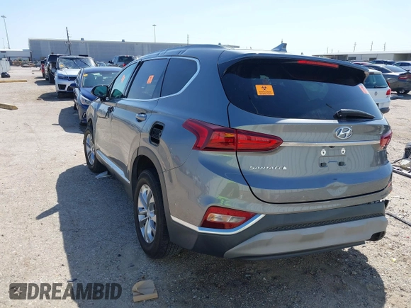 2019 Hyundai Santa Fe SEL with VIN 5NMS33AD3KH134264, listed as a IAAI auction lot 41848618 with Not Provided miles and . Bid and sale history available at DreamBid. Image 3.