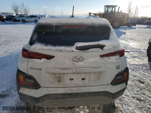 2021 Hyundai Kona Limited with VIN KM8K3CA55MU666423, listed as a Copart auction lot 43957695 with 63,819 mi miles and Salvage Title. Bid and sale history available at carsss.com. Image 6.