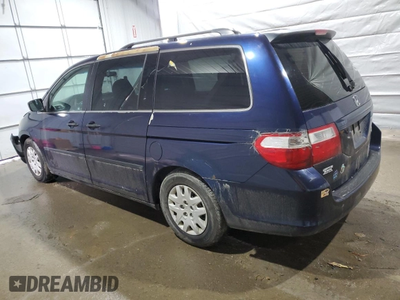 2005 Honda Odyssey LX with VIN 5FNRL38295B085368, listed as a Copart auction lot 47393075 with 250,011 mi miles and Salvage Title. Bid and sale history available at carsss.com. Image 2.