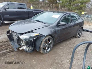 2015 Dodge Dart GT with VIN 1C3CDFEB3FD278086, listed as a IAAI auction lot 41717408 with 99,761 mi miles. Bid and sale history available at carsss.com. Image 2.