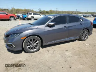 2021 Honda Civic Sedan EX with VIN 19XFC1F36ME200774, listed as a Copart auction lot 53517975 with 67,915 mi miles and Salvage Title. Bid and sale history available at carsss.com. Image 1.