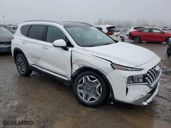 2023 Hyundai Santa Fe Hybrid SEL Premium with VIN 5NMS3DA11PH023733, listed as a Copart auction lot 45400575 with 3,249 mi miles and Salvage Title. Bid and sale history available at carsss.com. Image 4.