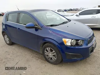 2014 Chevrolet Sonic LT with VIN 1G1JC6SB6E4134503, listed as a IAAI auction lot 41364166 with 124,225 mi miles. Bid and sale history available at carsss.com. Image 1.