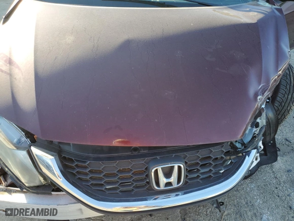 2013 Honda Civic Sdn LX with VIN 19XFB2F51DE057985, listed as a Copart auction lot 88550975 with 0 mi miles and Salvage Title. Bid and sale history available at carsss.com. Image 11.