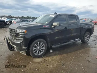 2021 Chevrolet Silverado 1500 RST with VIN 1GCUYEEL8MZ225519, listed as a Copart auction lot 43184385 with 71,378 mi miles and Salvage Title. Bid and sale history available at carsss.com. Image 1.