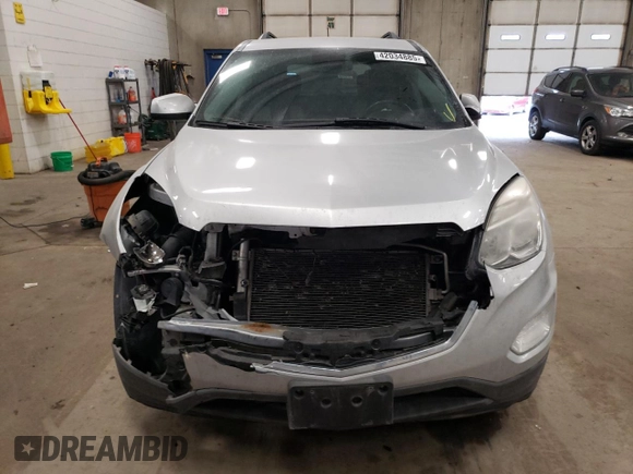 2016 Chevrolet Equinox LT z VIN 2GNALCEK3G6255497, wystawiony jako Copart lot #42034885 z przebiegiem 118 931 mil mil oraz Nie do naprawy • Non repairable. Historia ofert i sprzedaży dostępna na DreamBid. Obrazek 5.