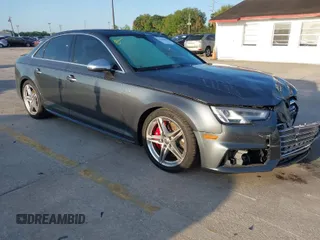 2018 Audi S4 Premium Plus with VIN WAUB4AF45JA128515, listed as a IAAI auction lot 41795528 with 100,593 mi miles. Bid and sale history available at carsss.com. Image 1.