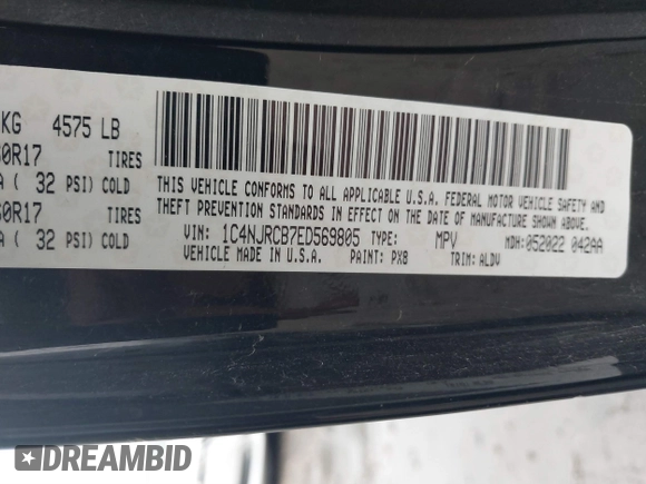 2014 Jeep Patriot Limited with VIN 1C4NJRCB7ED569805, listed as a IAAI auction lot 40854840 with 189,858 mi miles. Bid and sale history available at carsss.com. Image 9.