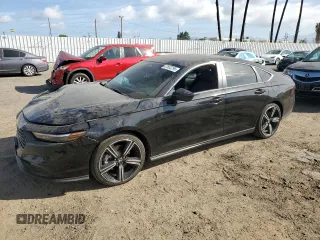 2024 Honda Accord Sport с VIN 1HGCY2F55RA015106, выставлен на аукционе Copart как лот 47833795 с пробегом 29 656 миль миль и Списание • Salvage title. История ставок и продаж доступна на DreamBid. Изображение 1.