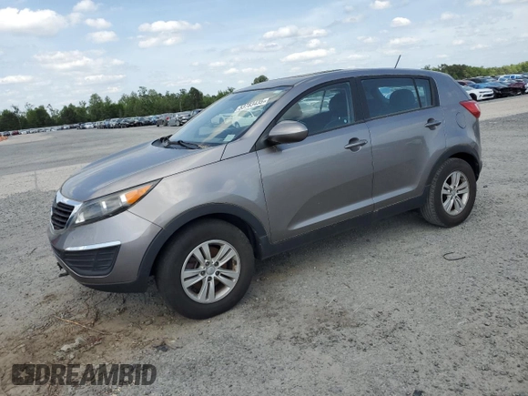 2012 Kia Sportage LX with VIN KNDPB3A23C7190348, listed as a Copart auction lot 53783435 with 100,839 mi miles and Clean Title. Bid and sale history available at carsss.com. Image 1.