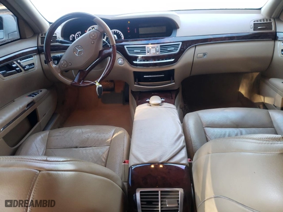 2010 Mercedes-Benz S-Class S 550 with VIN WDDNG7BB0AA340596, listed as a Copart auction lot 87000054 with 197,403 mi miles and Salvage Title. Bid and sale history available at carsss.com. Image 8.
