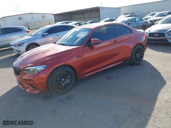 2019 BMW M2 Competition with VIN WBS2U7C55K7D34172, listed as a IAAI auction lot 41430700 with 43,232 mi miles. Bid and sale history available at carsss.com. Image 17.