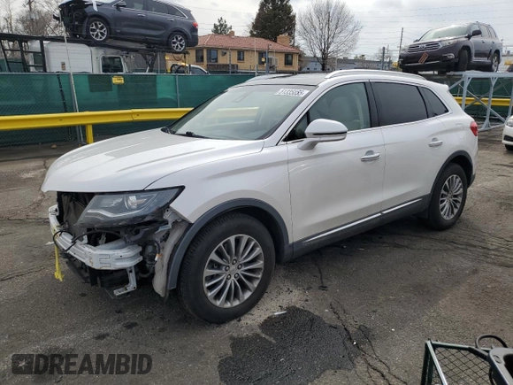 2016 Lincoln MKX Select with VIN 2LMTJ8KR3GBL62465, listed as a Copart auction lot 51335855 with 147,493 mi miles and Salvage Title. Bid and sale history available at carsss.com. Image 1.