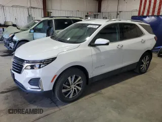 2022 Chevrolet Equinox Premier z VIN 3GNAXXEV7NS195471, wystawiony jako Copart lot #66208514 z przebiegiem 10 970 mil mil oraz Szkoda całkowita • Salvage title. Historia ofert i sprzedaży dostępna na DreamBid. Obrazek 1.