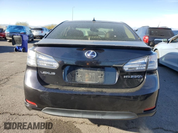 2010 Lexus HS 250h with VIN JTHBB1BAXA2020453, listed as a Copart auction lot 84848724 with 275,190 mi miles and Clean Title. Bid and sale history available at DreamBid. Image 6.