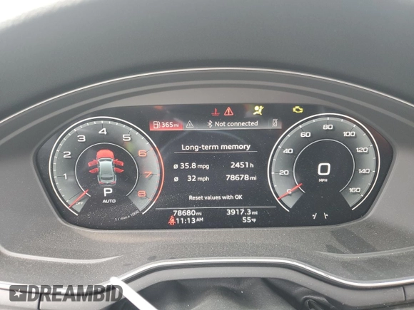 2021 Audi A5 Sportback Premium Plus z VIN WAUCBCF57MA055196, wystawiony jako Copart lot #51226945 z przebiegiem 78 680 mil mil oraz Szkoda całkowita • Salvage title. Historia ofert i sprzedaży dostępna na DreamBid. Obrazek 9.