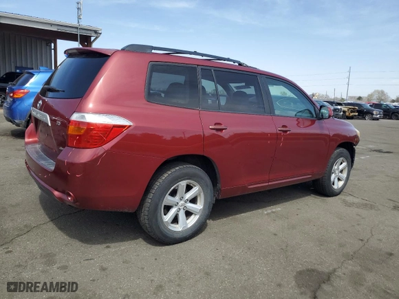 2008 Toyota Highlander with VIN JTEES41A982033136, listed as a Copart auction lot 52621585 with 158,522 mi miles and Salvage Title. Bid and sale history available at carsss.com. Image 3.