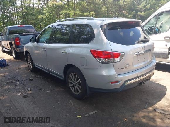 2014 Nissan Pathfinder SL z VIN 5N1AR2MM0EC673231, wystawiony jako IAAI lot #42482133 z przebiegiem 168 630 mil mil oraz . Historia ofert i sprzedaży dostępna na DreamBid. Obrazek 3.