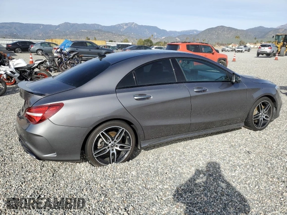 2018 Mercedes-Benz CLA with VIN WDDSJ4EB4JN697237, listed as a Copart auction lot 41661953 with 46,127 mi miles. Bid and sale history available at carsss.com. Image 3.