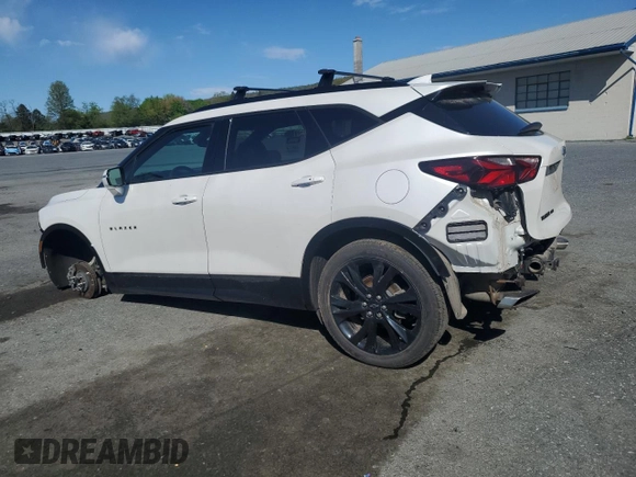 2021 Chevrolet Blazer RS with VIN 3GNKBKRS7MS544729, listed as a Copart auction lot 54653755 with 61,938 mi miles and Salvage title. Bid and sale history available at DreamBid. Image 2.