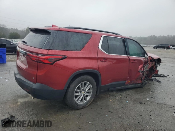 2022 Chevrolet Traverse LT Leather with VIN 1GNERHKW3NJ145246, listed as a Copart auction lot 44858215 with 75,606 mi miles and Salvage Title. Bid and sale history available at carsss.com. Image 3.