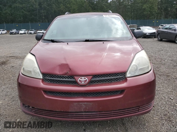 2005 Toyota Sienna CE z VIN 5TDZA23C15S320163, wystawiony jako Copart lot #57182215 z przebiegiem 205 439 mil mil oraz Czysty tytuł • Clean title. Historia ofert i sprzedaży dostępna na DreamBid. Obrazek 5.
