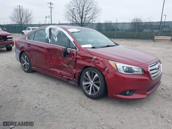 2015 Subaru Legacy 2.5i Limited with VIN 4S3BNAL60F3011345, listed as a IAAI auction lot 41794417 with 118,594 mi miles. Bid and sale history available at carsss.com. Image 1.