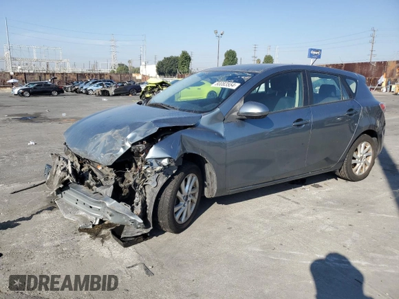 2013 Mazda 3 i Touring with VIN JM1BL1L84D1705732, listed as a Copart auction lot 80083554 with Not provided miles and Salvage title. Bid and sale history available at DreamBid. Image 1.