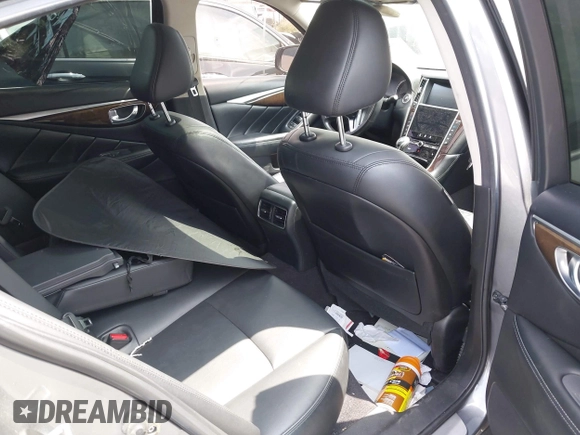 2019 Infiniti Q50 3.0t LUXE with VIN JN1EV7AP5KM519569, listed as a IAAI auction lot 42078137 with 134,486 mi miles. Bid and sale history available at carsss.com. Image 8.