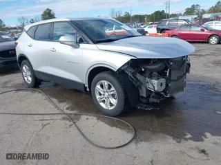 2020 Chevrolet Blazer LT with VIN 3GNKBCRS6LS596504, listed as a IAAI auction lot 41720005 with 78,059 mi miles. Bid and sale history available at carsss.com. Image 1.