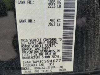 2015 Nissan Altima S with VIN 1N4AL3AP4FC594677, listed as a Copart auction lot 62324435 with 112,223 mi miles and Salvage title. Bid and sale history available at DreamBid. Image 12.