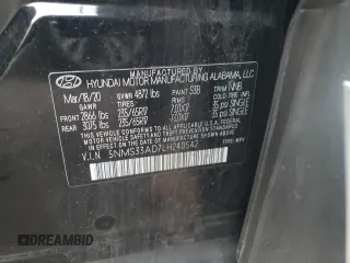 2020 Hyundai Santa Fe SEL w/SULEV with VIN 5NMS33AD7LH240542, listed as a Copart auction lot 70655622 with 35,958 mi miles. Bid and sale history available at carsss.com. Image 13.