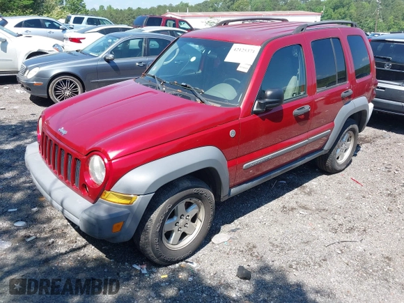2006 Jeep Liberty Sport with VIN 1J4GL48K36W109720, listed as a IAAI auction lot 42125371 with 164,315 mi miles and . Bid and sale history available at carsss.com. Image 2.