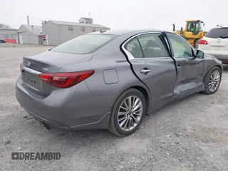 2018 Infiniti Q50 3.0t LUXE with VIN JN1EV7AR5JM441925, listed as a IAAI auction lot 41975558 with 139,243 mi miles. Bid and sale history available at carsss.com. Image 4.