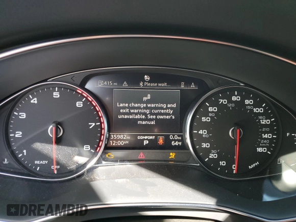 2019 Audi A6 Premium with VIN WAUK2AF21KN117347, listed as a Copart auction lot 35942873 with 35,982 mi miles. Bid and sale history available at carsss.com. Image 9.