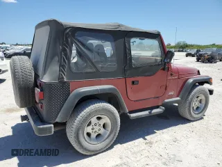 1998 Jeep Wrangler SE with VIN 1J4FY29P8WP805107, listed as a Copart auction lot 53324475 with 156,831 mi miles and Salvage Title. Bid and sale history available at carsss.com. Image 3.