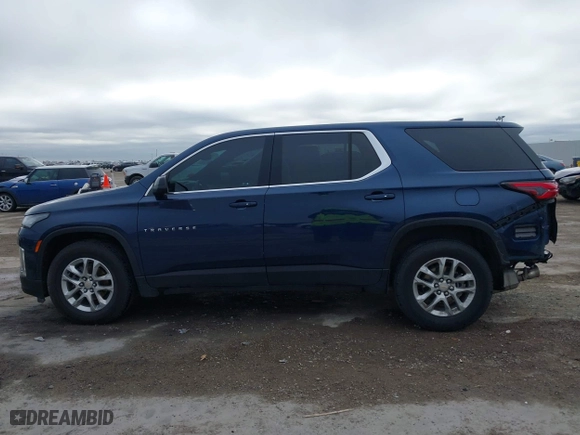 2022 Chevrolet Traverse LS with VIN 1GNERFKW0NJ147508, listed as a IAAI auction lot 41415613 with 73,701 mi miles. Bid and sale history available at carsss.com. Image 14.