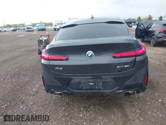 2023 BMW X4 xDrive30i with VIN 5UX33DT01P9N66552, listed as a IAAI auction lot 42103350 with 56,303 mi miles and . Bid and sale history available at DreamBid. Image 16.