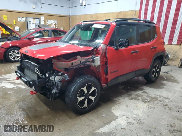 2022 Jeep Renegade Trailhawk with VIN ZACNJDC11NPN52815, listed as a Copart auction lot 86375264 with 35,796 mi miles and Clean Title. Bid and sale history available at DreamBid. Image 1.