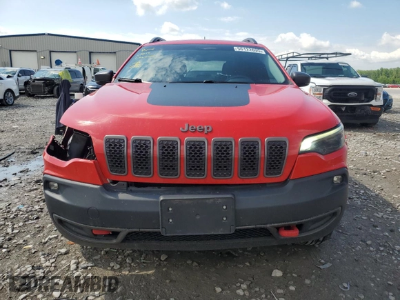 2019 Jeep Cherokee Trailhawk с VIN 1C4PJMBX3KD256495, выставлен на аукционе Copart как лот 56122695 с пробегом 98 786 миль миль и Списание • Salvage title. История ставок и продаж доступна на DreamBid. Изображение 5.