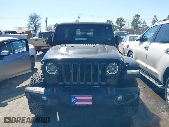 2019 Jeep Wrangler Unlimited Rubicon with VIN 1C4HJXFN1KW679028, listed as a IAAI auction lot 41654887 with 32,247 mi miles and . Bid and sale history available at DreamBid. Image 12.