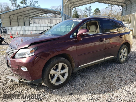 2014 Lexus RX 350 with VIN 2T2BK1BA8EC245362, listed as a Copart auction lot 47968265 with 103,327 mi miles and Salvage Title. Bid and sale history available at DreamBid. Image 1.